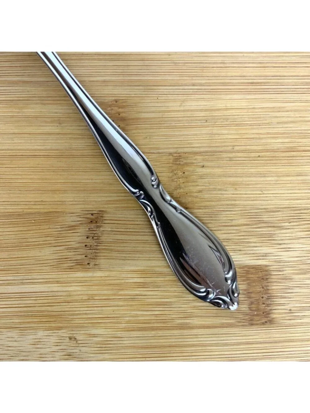 Oneida Strathmore Set Of 3 Pierced Serving Spoons Deluxe Stainless Vintage 1990s